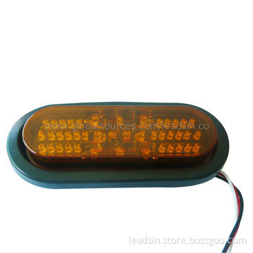 6-inch Oval LED Turn Lamp with SAE, DOT Marks, 100% Waterproof